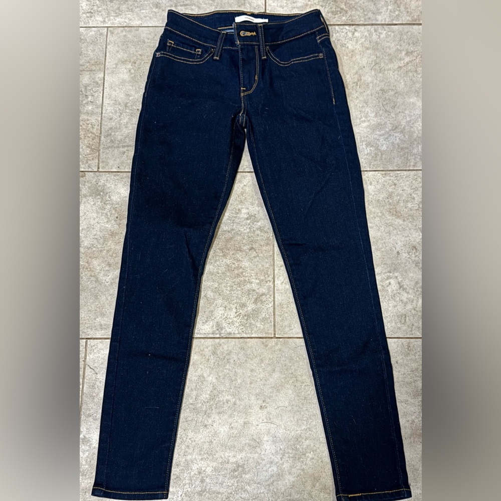 Levi's Dark Blue 711 Skinny Jeans size 25